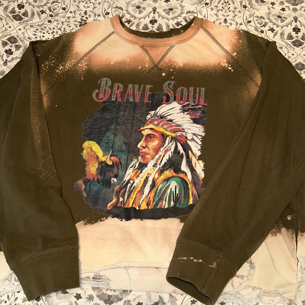 Brave Soul distressed sweatshirt